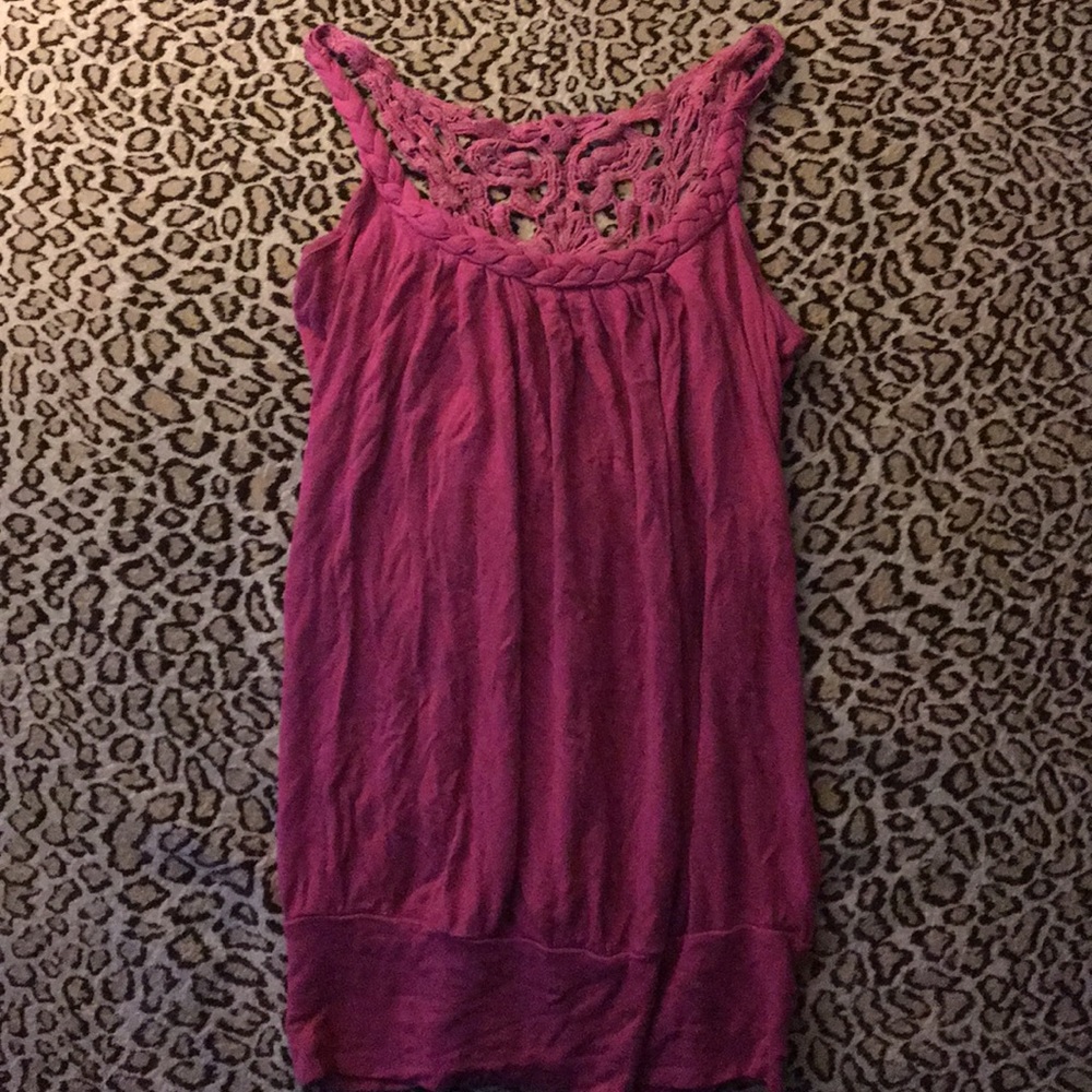 Charlotte Russe pink tank top💋